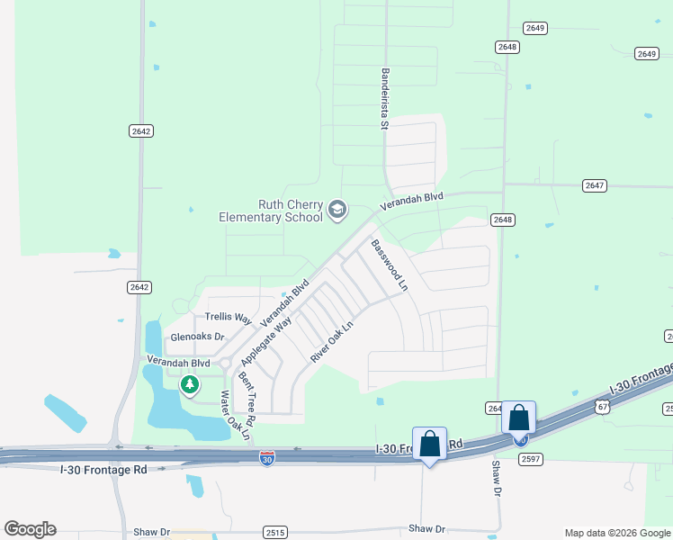 map of restaurants, bars, coffee shops, grocery stores, and more near 1333 Alder Tree Lane in Royse City