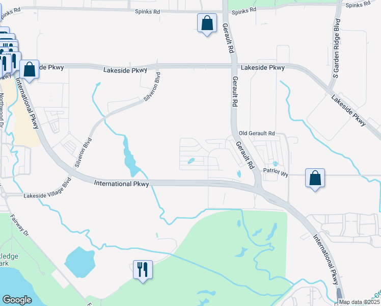 map of restaurants, bars, coffee shops, grocery stores, and more near 1338 Casselberry Drive in Flower Mound