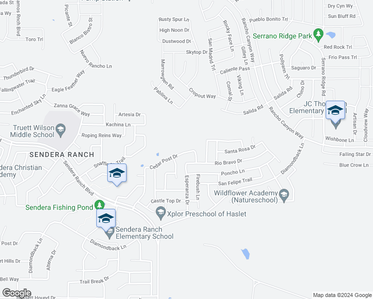 map of restaurants, bars, coffee shops, grocery stores, and more near 14329 Cedar Post Drive in Haslet