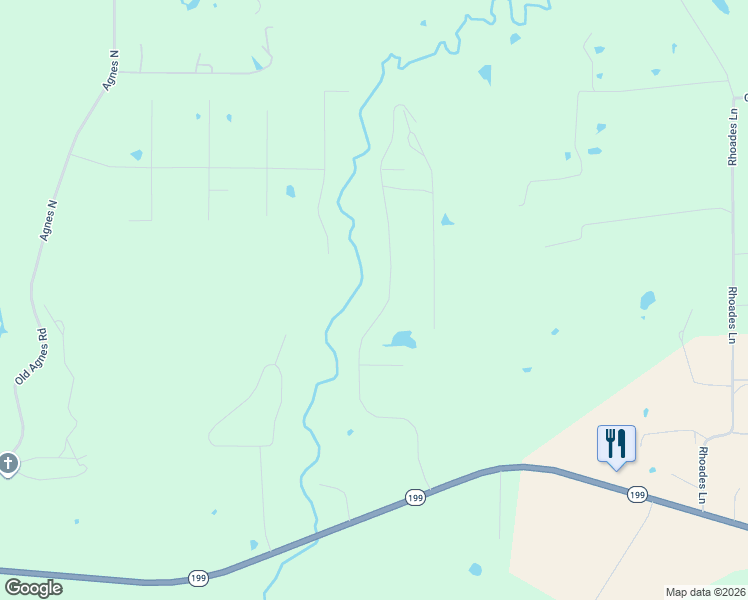 map of restaurants, bars, coffee shops, grocery stores, and more near 5896 Texas 199 in Springtown