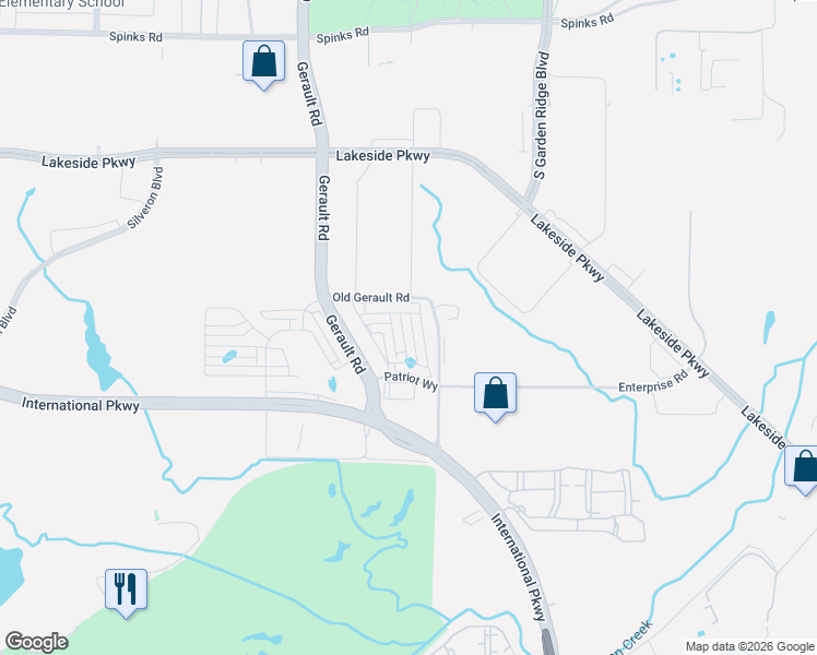 map of restaurants, bars, coffee shops, grocery stores, and more near 844 Deer Run Road in Flower Mound