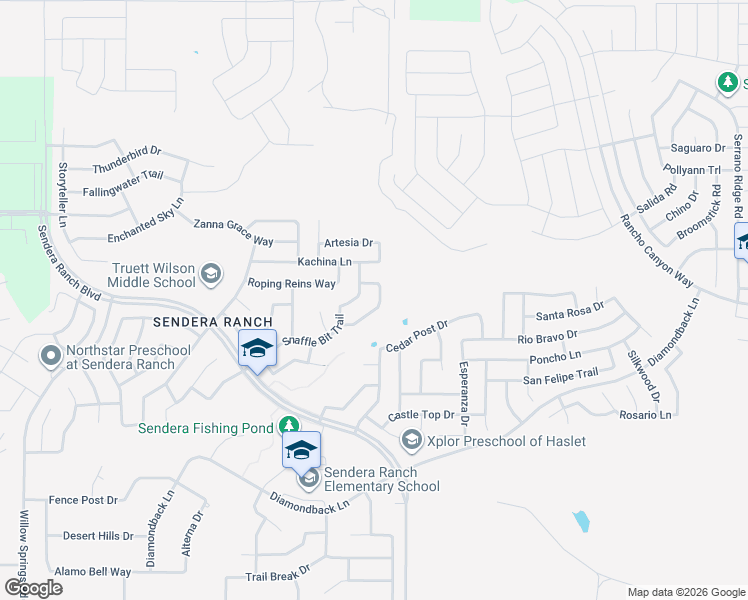 map of restaurants, bars, coffee shops, grocery stores, and more near 14309 Polo Ranch Court in Haslet