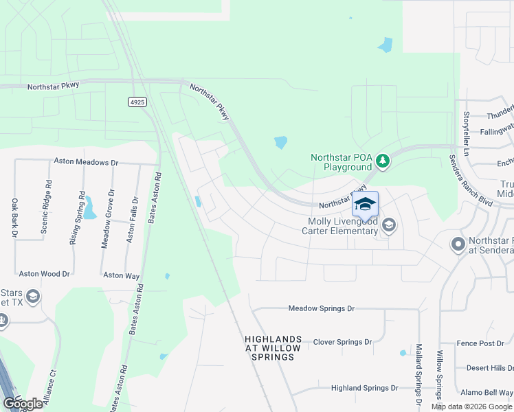 map of restaurants, bars, coffee shops, grocery stores, and more near 2232 Sun Star Drive in Haslet