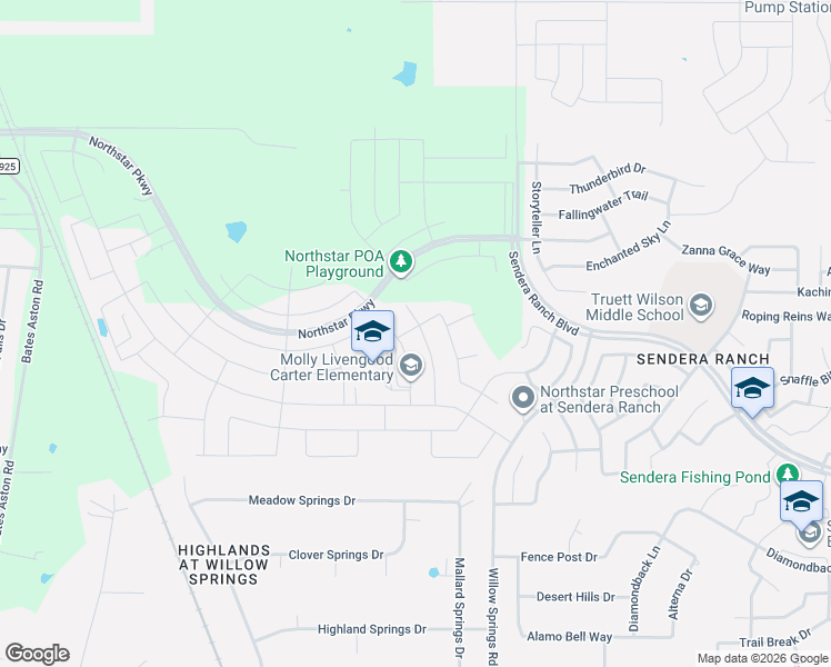 map of restaurants, bars, coffee shops, grocery stores, and more near 14149 Cassiopeia Dr in Haslet