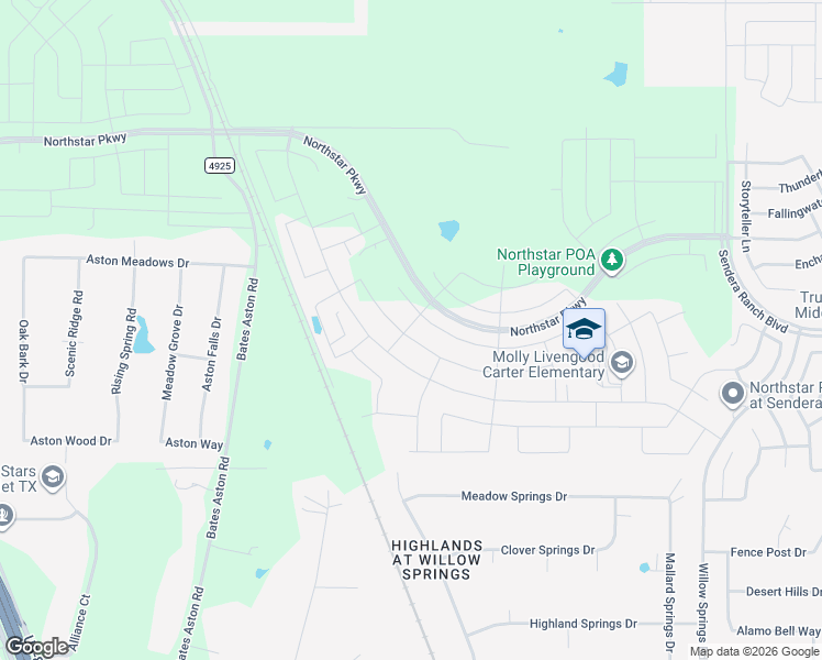 map of restaurants, bars, coffee shops, grocery stores, and more near 2232 Sun Star Drive in Haslet