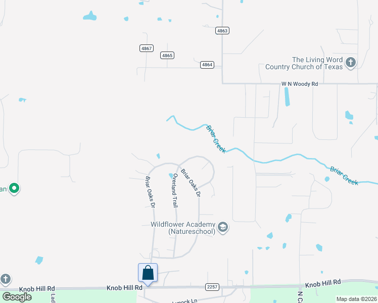 map of restaurants, bars, coffee shops, grocery stores, and more near 237 Overland Trail in Azle