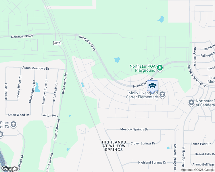 map of restaurants, bars, coffee shops, grocery stores, and more near 2232 Sun Star Drive in Haslet
