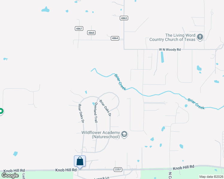 map of restaurants, bars, coffee shops, grocery stores, and more near 237 Overland Trail in Azle