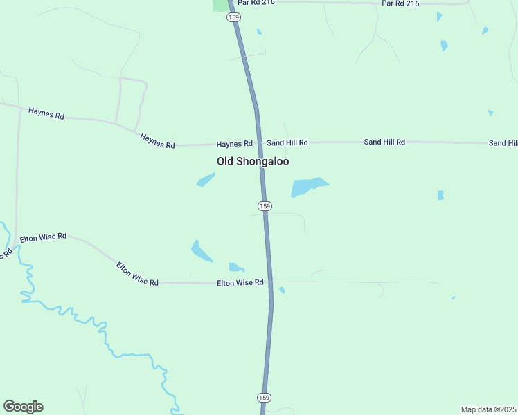 map of restaurants, bars, coffee shops, grocery stores, and more near 14392 Louisiana 159 in Shongaloo