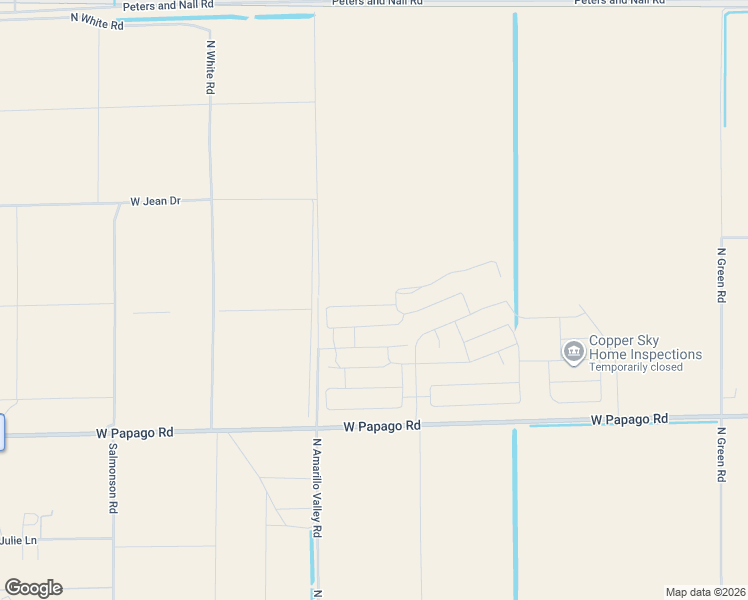 map of restaurants, bars, coffee shops, grocery stores, and more near in Ak-Chin Indian Community