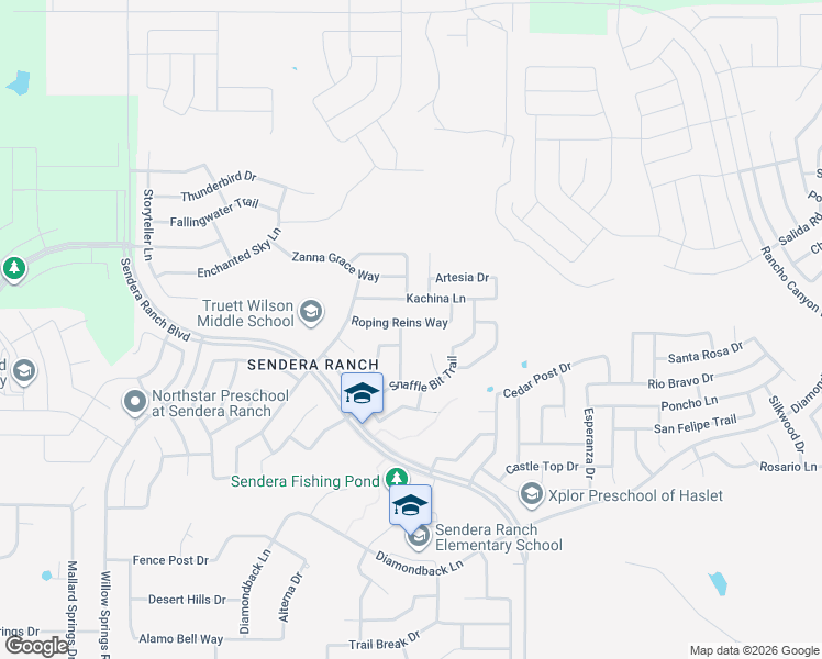 map of restaurants, bars, coffee shops, grocery stores, and more near 1169 Roping Reins Way in Haslet