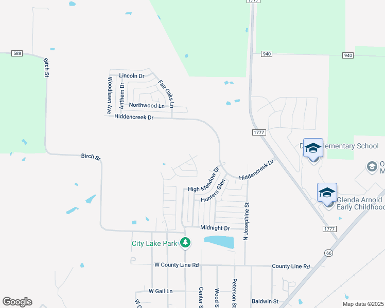 map of restaurants, bars, coffee shops, grocery stores, and more near 204 Dye Drive in Royse City