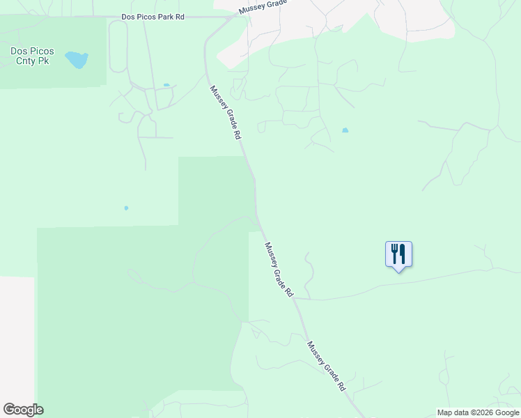 map of restaurants, bars, coffee shops, grocery stores, and more near 15141-15367 Mussey Grade Road in Ramona