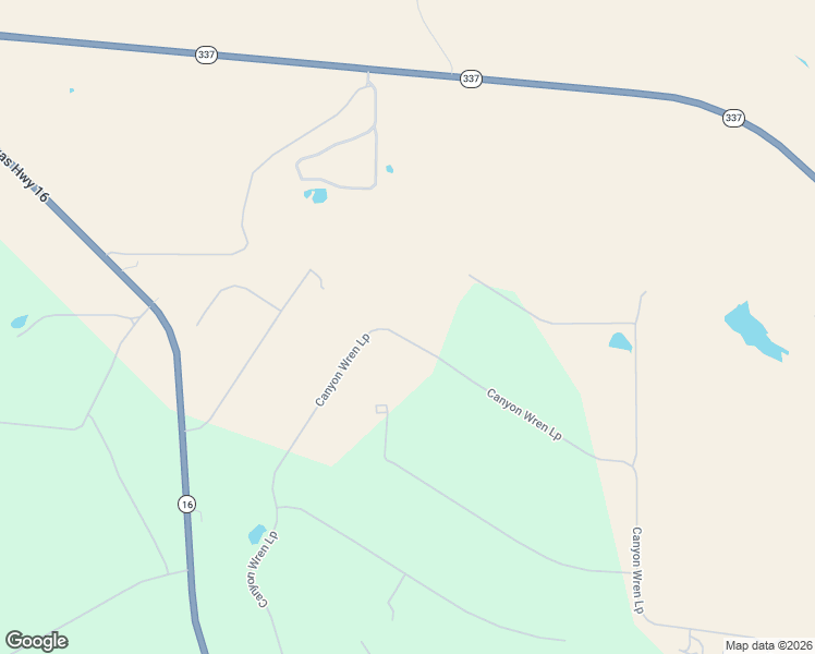 map of restaurants, bars, coffee shops, grocery stores, and more near 2430 Canyon Wren Loop in Graford