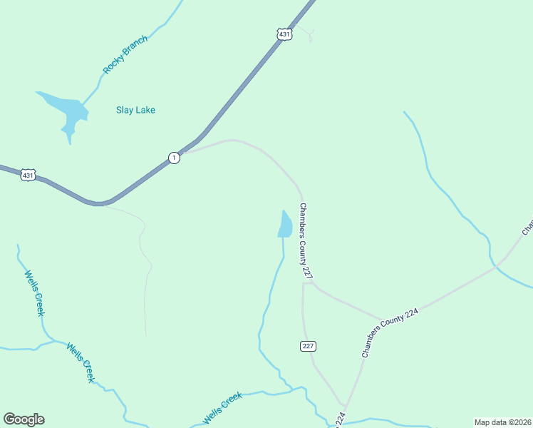 map of restaurants, bars, coffee shops, grocery stores, and more near 1333 County Road 227 in La Fayette