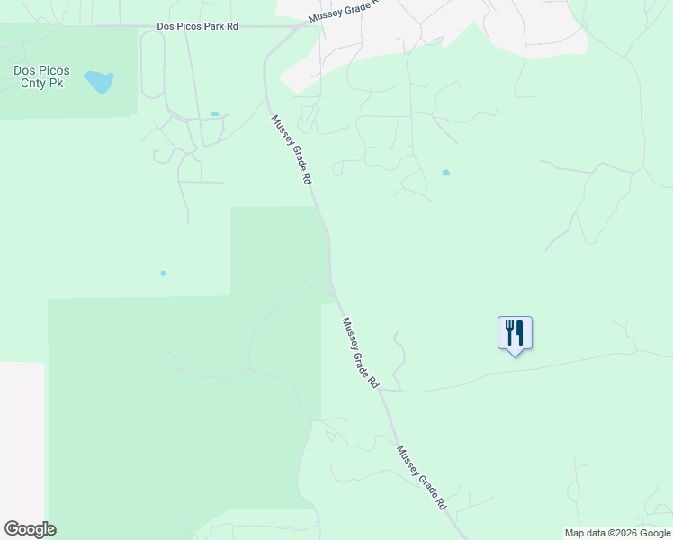 map of restaurants, bars, coffee shops, grocery stores, and more near 15141-15367 Mussey Grade Road in Ramona