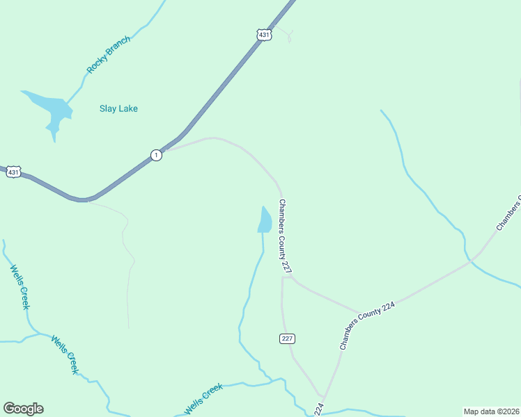 map of restaurants, bars, coffee shops, grocery stores, and more near 1333 County Road 227 in La Fayette