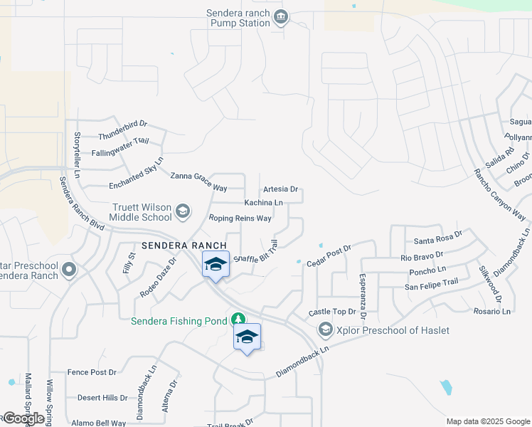 map of restaurants, bars, coffee shops, grocery stores, and more near 1144 Roping Reins Way in Haslet