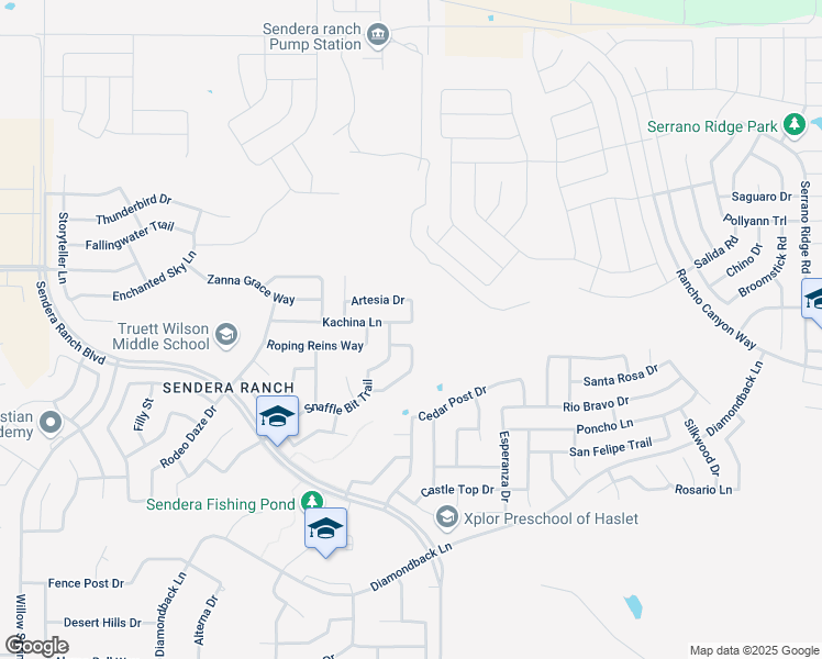 map of restaurants, bars, coffee shops, grocery stores, and more near 1129 Kachina Lane in Haslet
