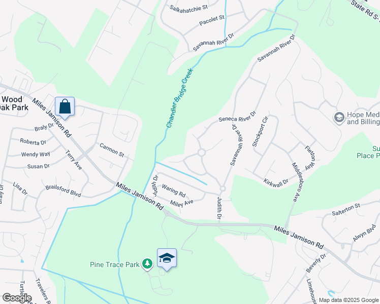 map of restaurants, bars, coffee shops, grocery stores, and more near 112 Black River Drive in Summerville