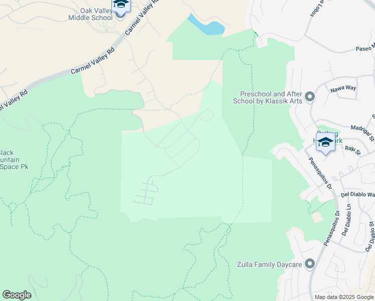 map of restaurants, bars, coffee shops, grocery stores, and more near 15891 Pomerol Lane in San Diego