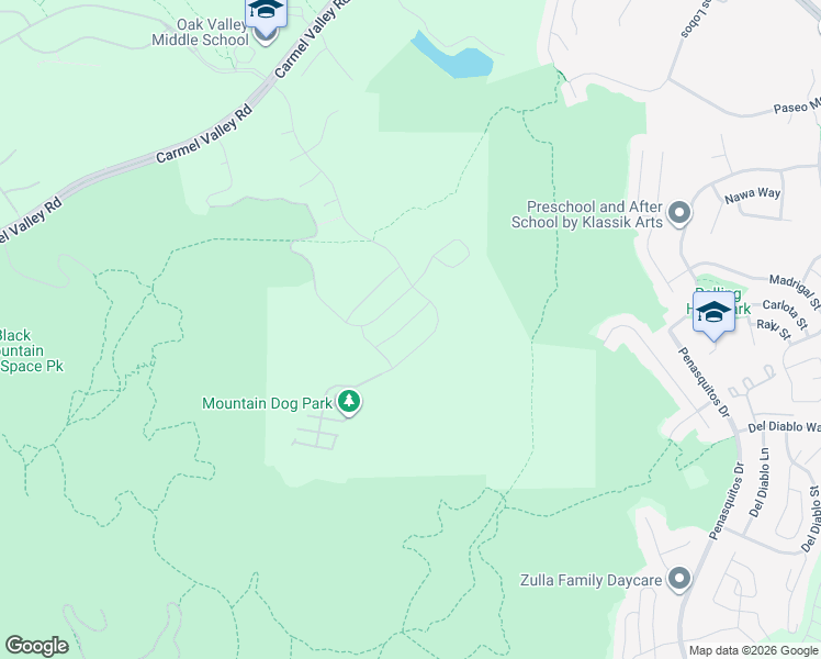 map of restaurants, bars, coffee shops, grocery stores, and more near 15891 Pomerol Lane in San Diego