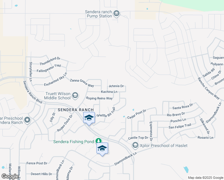 map of restaurants, bars, coffee shops, grocery stores, and more near 1176 Kachina Lane in Haslet