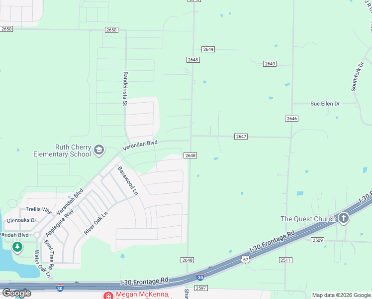map of restaurants, bars, coffee shops, grocery stores, and more near 5688 County Road 2648 in Royse City
