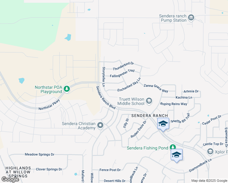 map of restaurants, bars, coffee shops, grocery stores, and more near 1629 Enchanted Sky Lane in Haslet