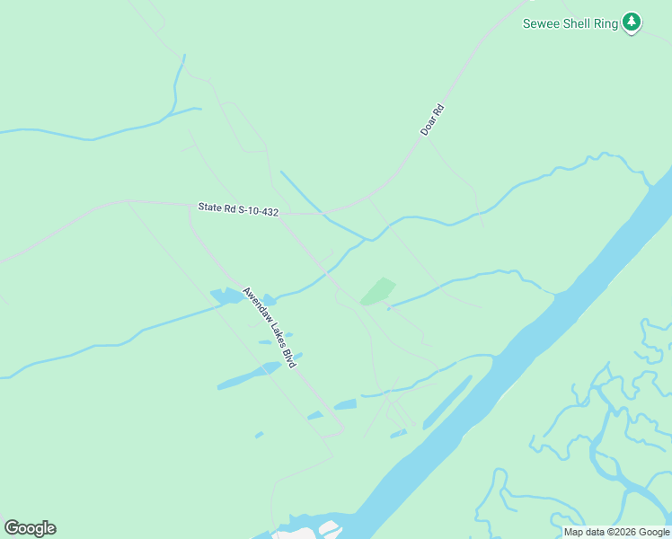 map of restaurants, bars, coffee shops, grocery stores, and more near 7335 Wellspring Way in Awendaw