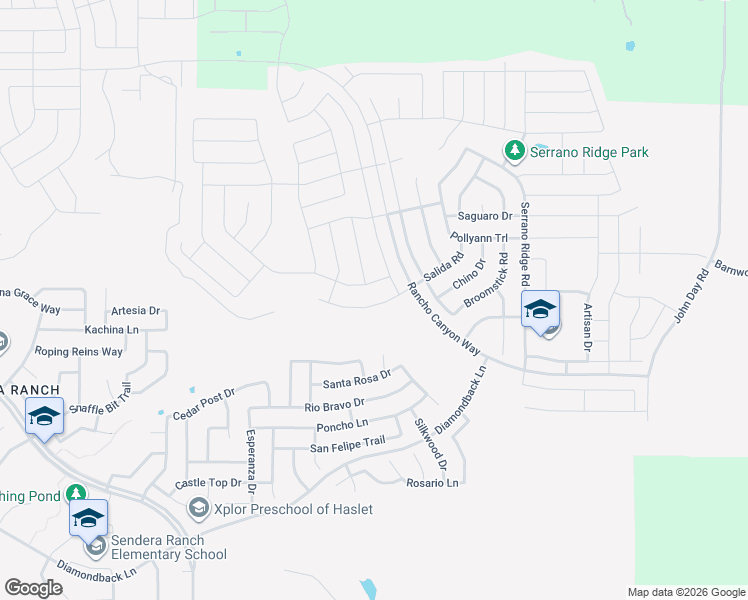 map of restaurants, bars, coffee shops, grocery stores, and more near 728 Salida Road in Haslet