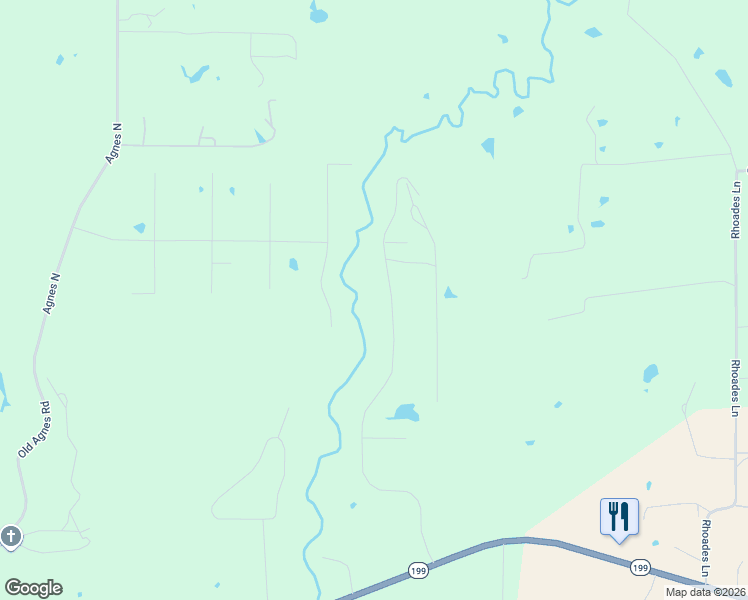 map of restaurants, bars, coffee shops, grocery stores, and more near 5896 Texas 199 in Springtown