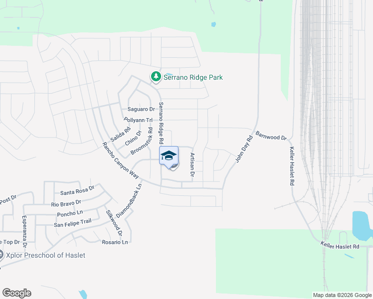 map of restaurants, bars, coffee shops, grocery stores, and more near 14341 Artisan Drive in Haslet