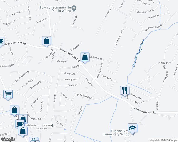 map of restaurants, bars, coffee shops, grocery stores, and more near in Dorchester County