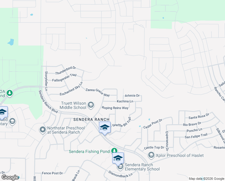 map of restaurants, bars, coffee shops, grocery stores, and more near 1213 Diablo Pass in Haslet
