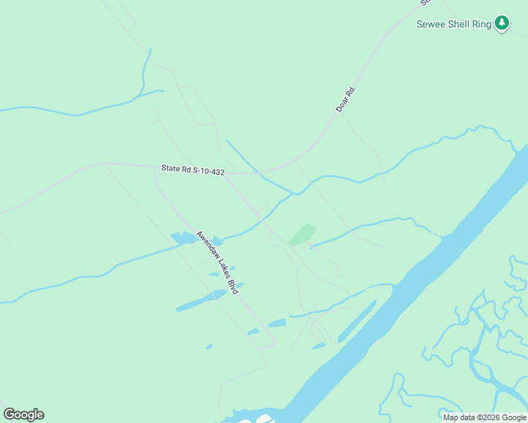 map of restaurants, bars, coffee shops, grocery stores, and more near 7342 Wellspring Way in Awendaw