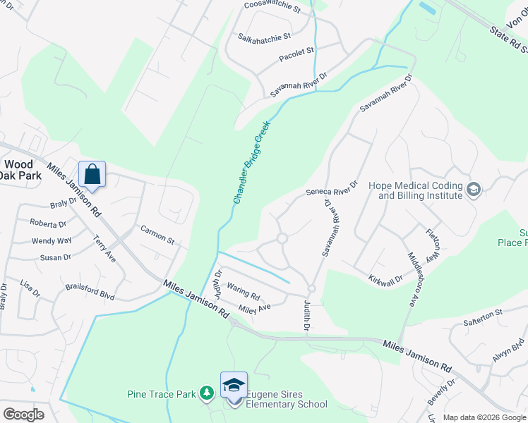 map of restaurants, bars, coffee shops, grocery stores, and more near 229 Congaree River Drive in Summerville