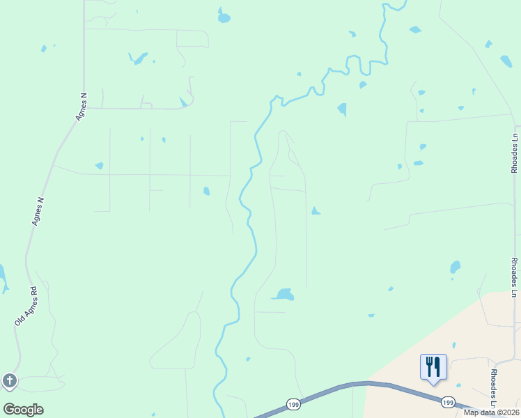 map of restaurants, bars, coffee shops, grocery stores, and more near 10013 Valley Oak Ct in Springtown