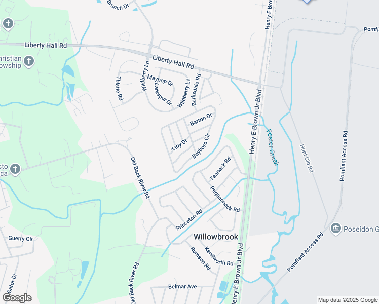 map of restaurants, bars, coffee shops, grocery stores, and more near 141-145 Claussen Drive in Goose Creek