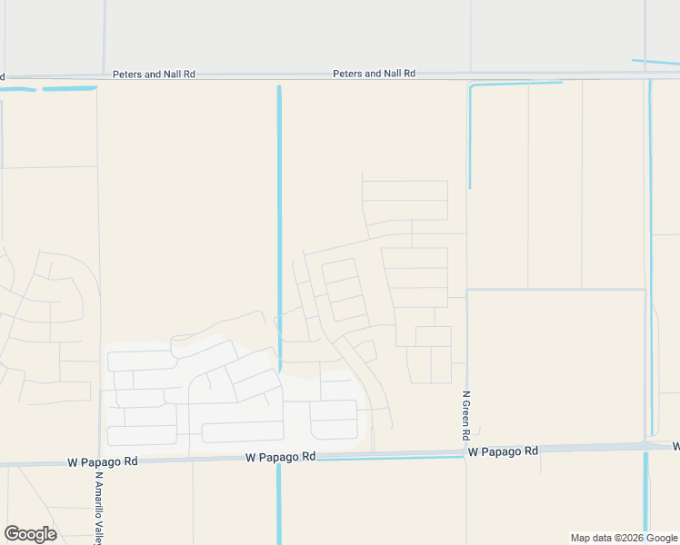map of restaurants, bars, coffee shops, grocery stores, and more near North Green Road in Maricopa