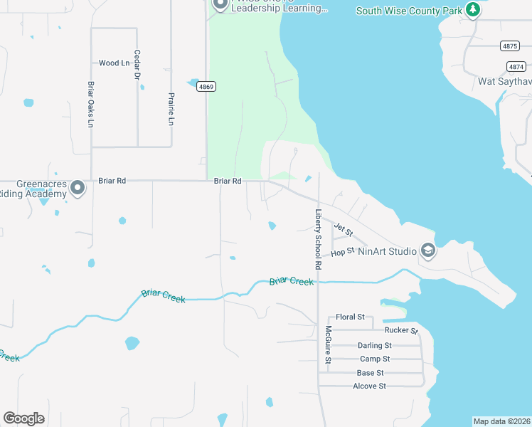 map of restaurants, bars, coffee shops, grocery stores, and more near 7421 Briar Road in Azle