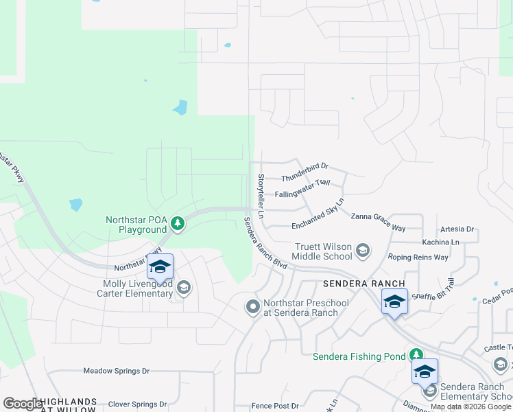 map of restaurants, bars, coffee shops, grocery stores, and more near 14525 Storyteller Lane in Haslet