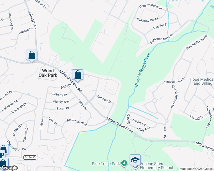map of restaurants, bars, coffee shops, grocery stores, and more near 113 Brittondale Road in Summerville