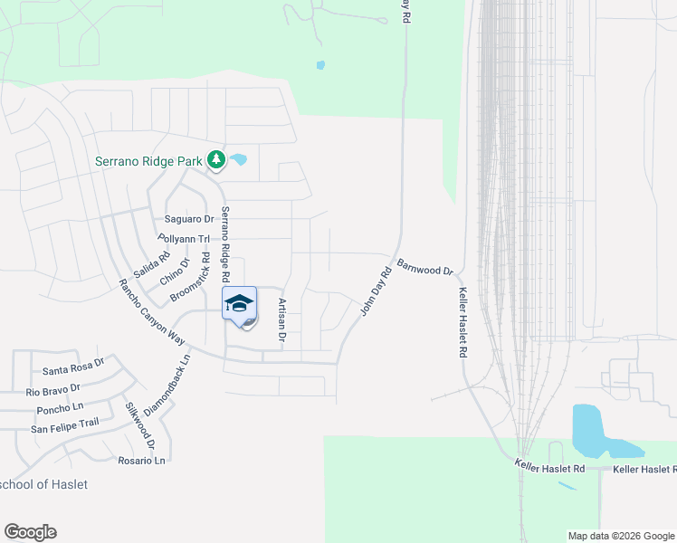 map of restaurants, bars, coffee shops, grocery stores, and more near 14408 Leadrope Circle in Haslet