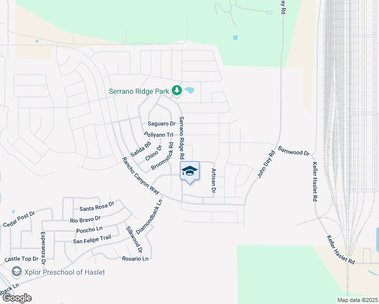map of restaurants, bars, coffee shops, grocery stores, and more near 14413 Jaycee Lane in Haslet