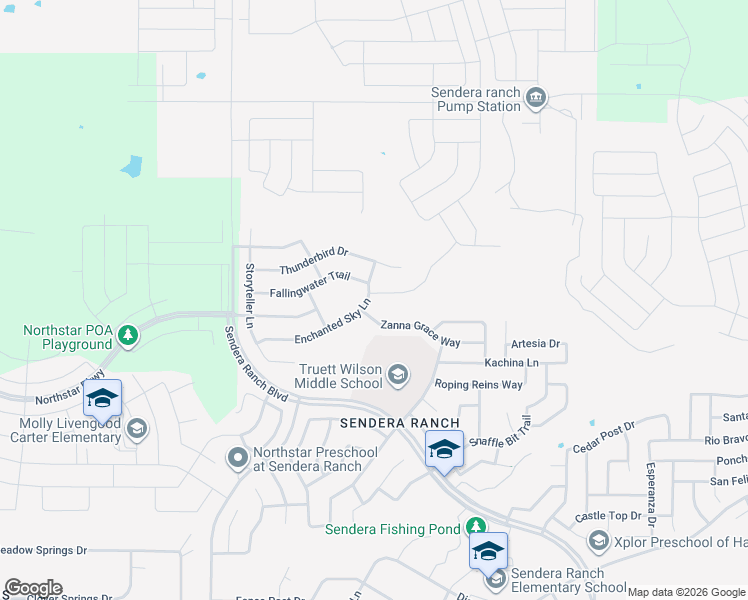 map of restaurants, bars, coffee shops, grocery stores, and more near 1428 Zanna Grace Way in Haslet