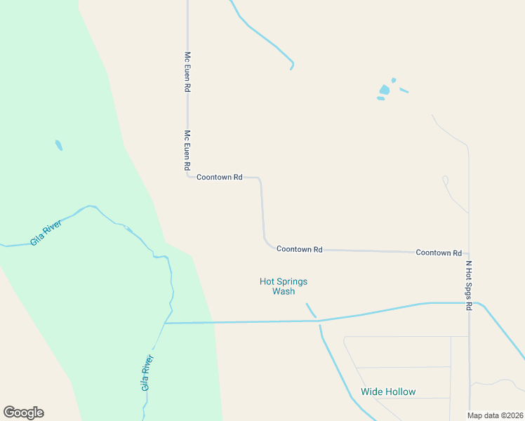 map of restaurants, bars, coffee shops, grocery stores, and more near Coontown Road in Pima