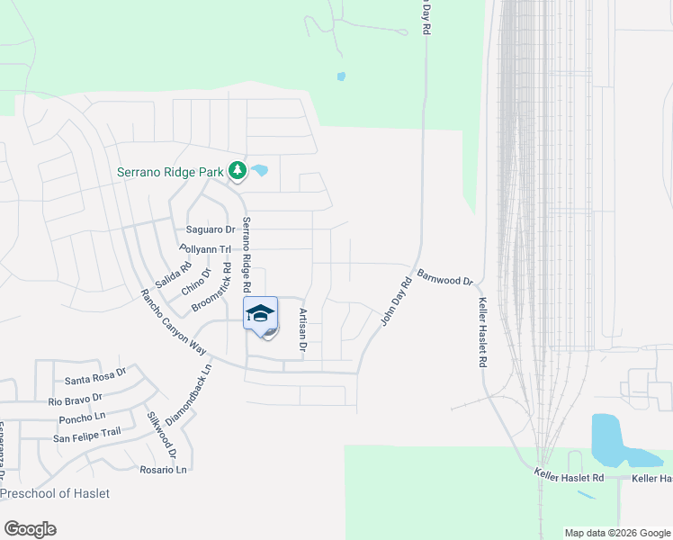 map of restaurants, bars, coffee shops, grocery stores, and more near 14425 Cloudview Way in Haslet