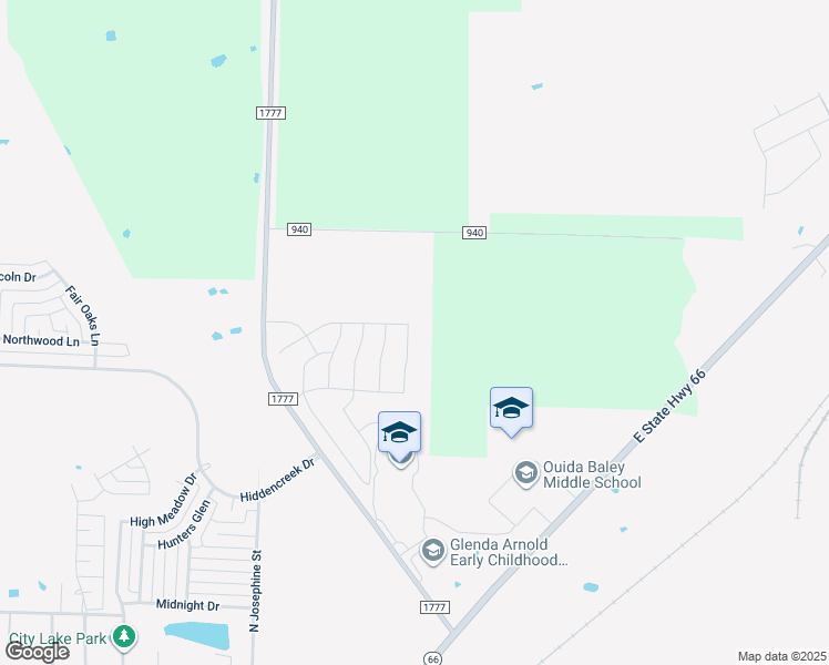 map of restaurants, bars, coffee shops, grocery stores, and more near 1940 Ridgecrest Drive in Royse City