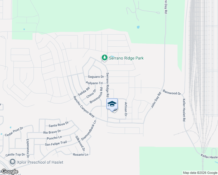 map of restaurants, bars, coffee shops, grocery stores, and more near 452 Pollyann Trail in Haslet